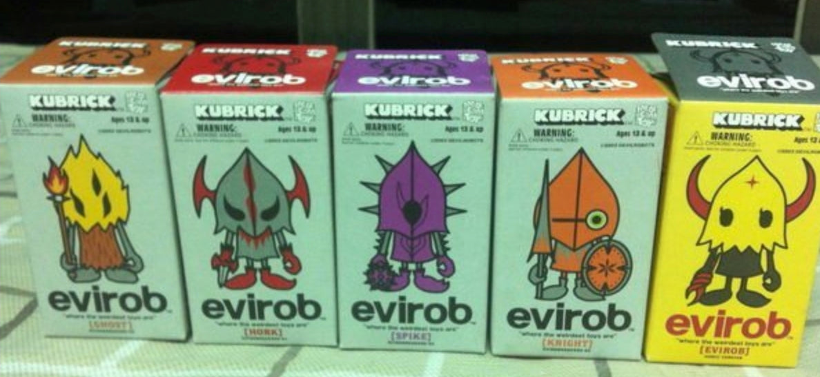 Medicom Toy Devilrobot Exclusive Evirob Kubrick 100% 5 Figure Set