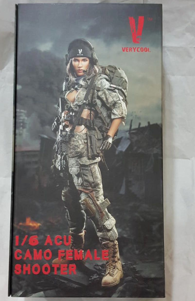 Verycool 1/6 12" VCF-2026 Acu Camo Female Shooter Action Figure