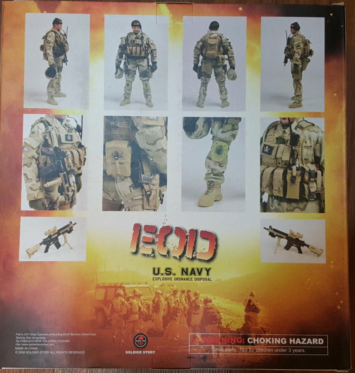 Soldier Story 1/6 12" EOD US Navy Explosive Ordnance Disposal Action Figure