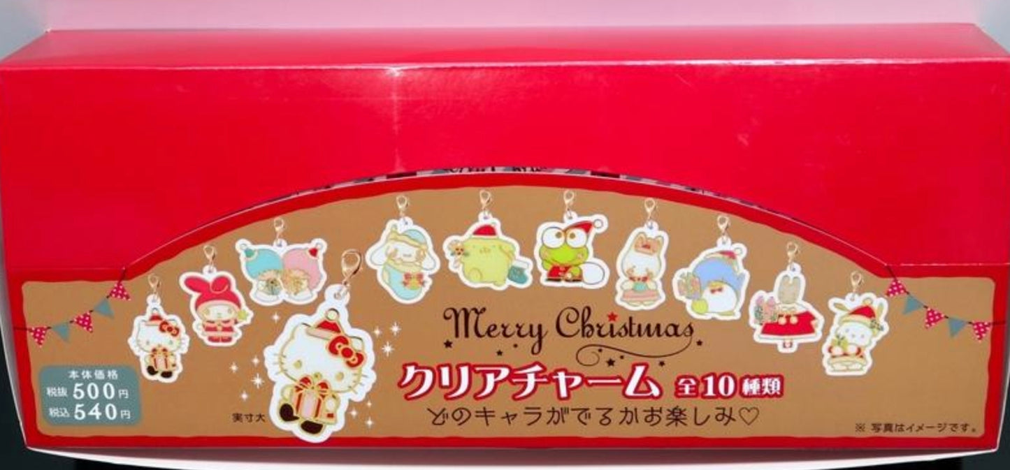 Sanrio 2017 Merry Christmas Xmas Strap Swing 10 Trading Figure Set