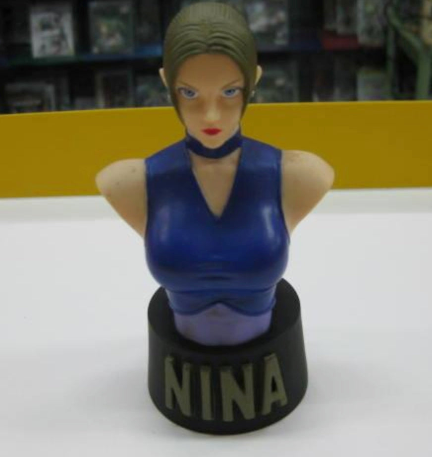 Tekken The King of Iron Fist Tournament Nina Mini Bust Soft Coin Bank Figure Used