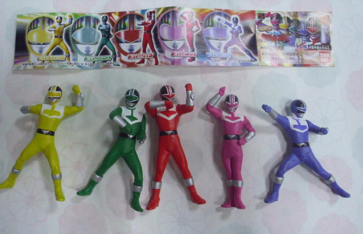 Bandai Power Rangers Time Force Timeranger Gashapon 5 Figure Set