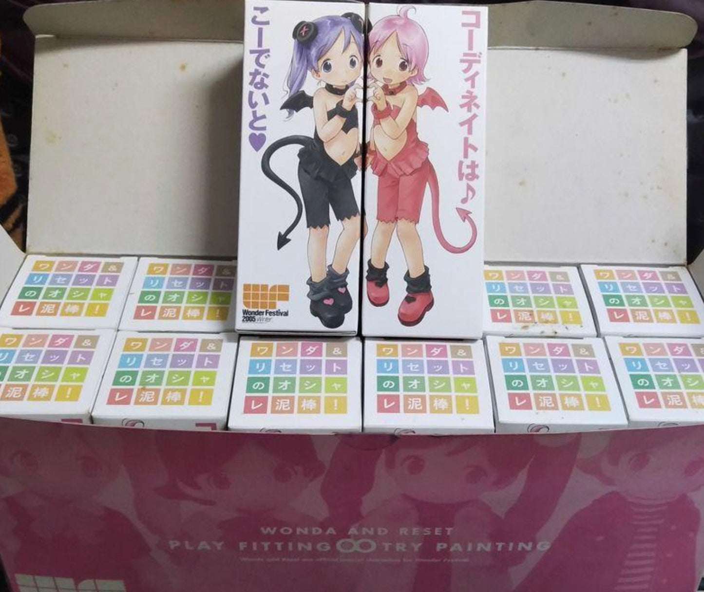 Kaiyodo Takara Wonder Festival Wonda & Reset Play Fitting Try Painting Sealed Box 12 Random Trading Figure Set