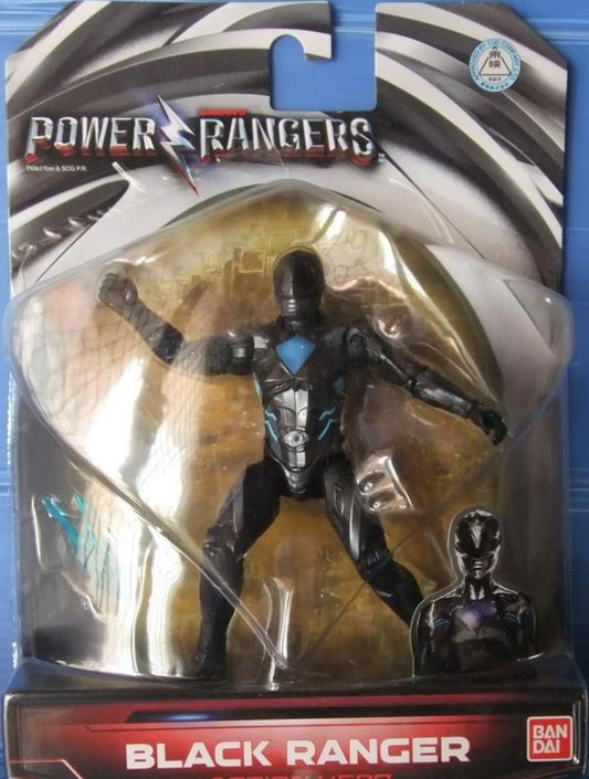 Bandai 2017 Saban's Power Rangers The Movie Black Ranger Action Hero Figure