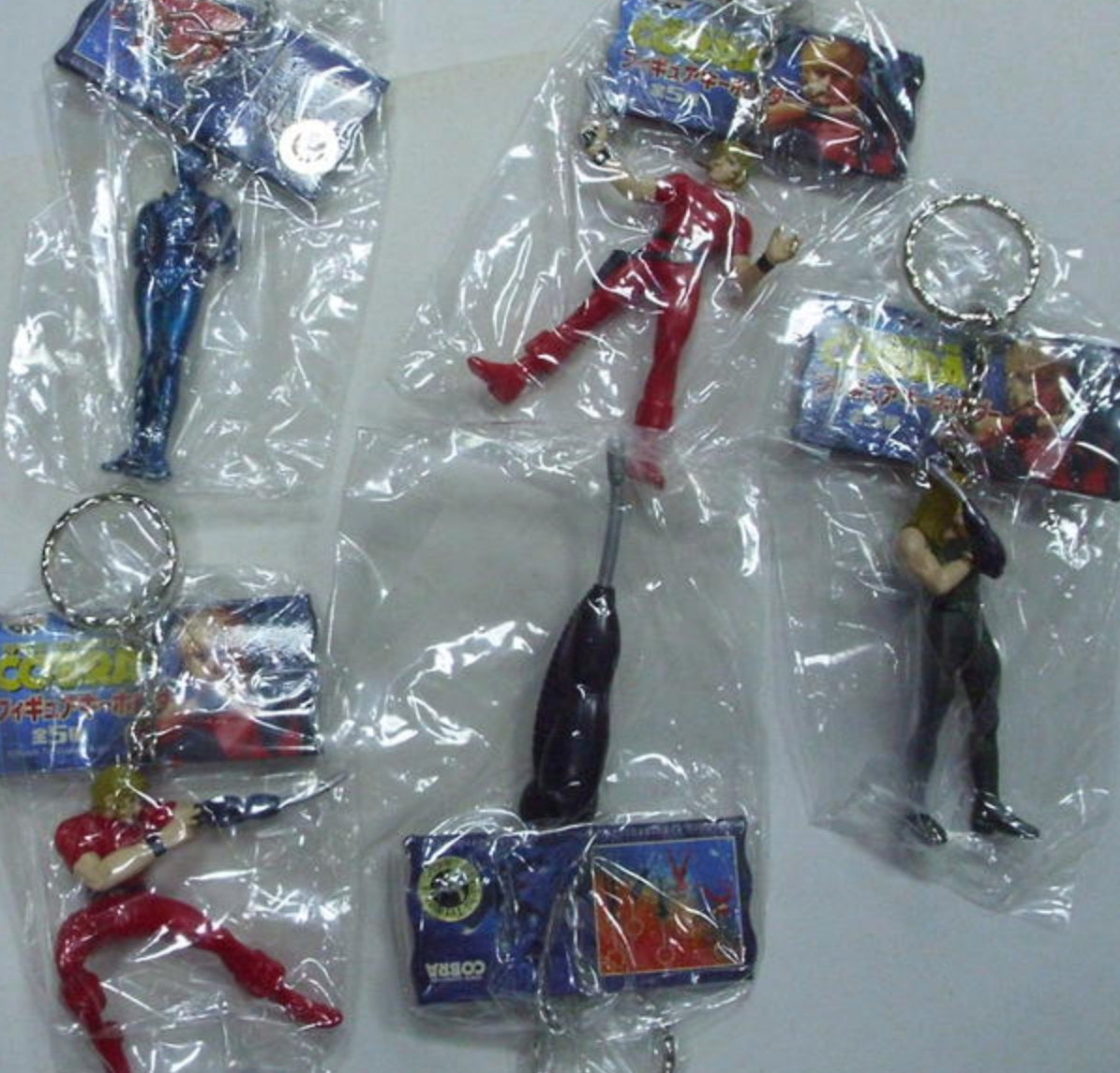 Banpresto Space Adventure Cobra 5 Key Chain Holder Figure Set