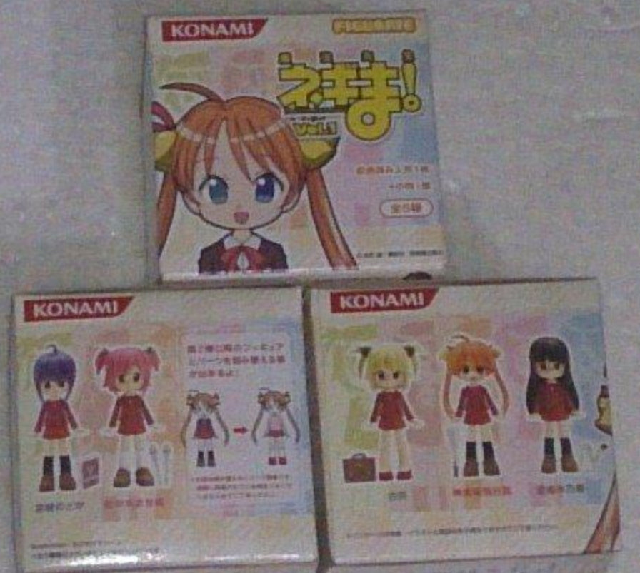 Konami Figumate Magister Negi Negima Vol 1 5 Mini Trading Figure Set
