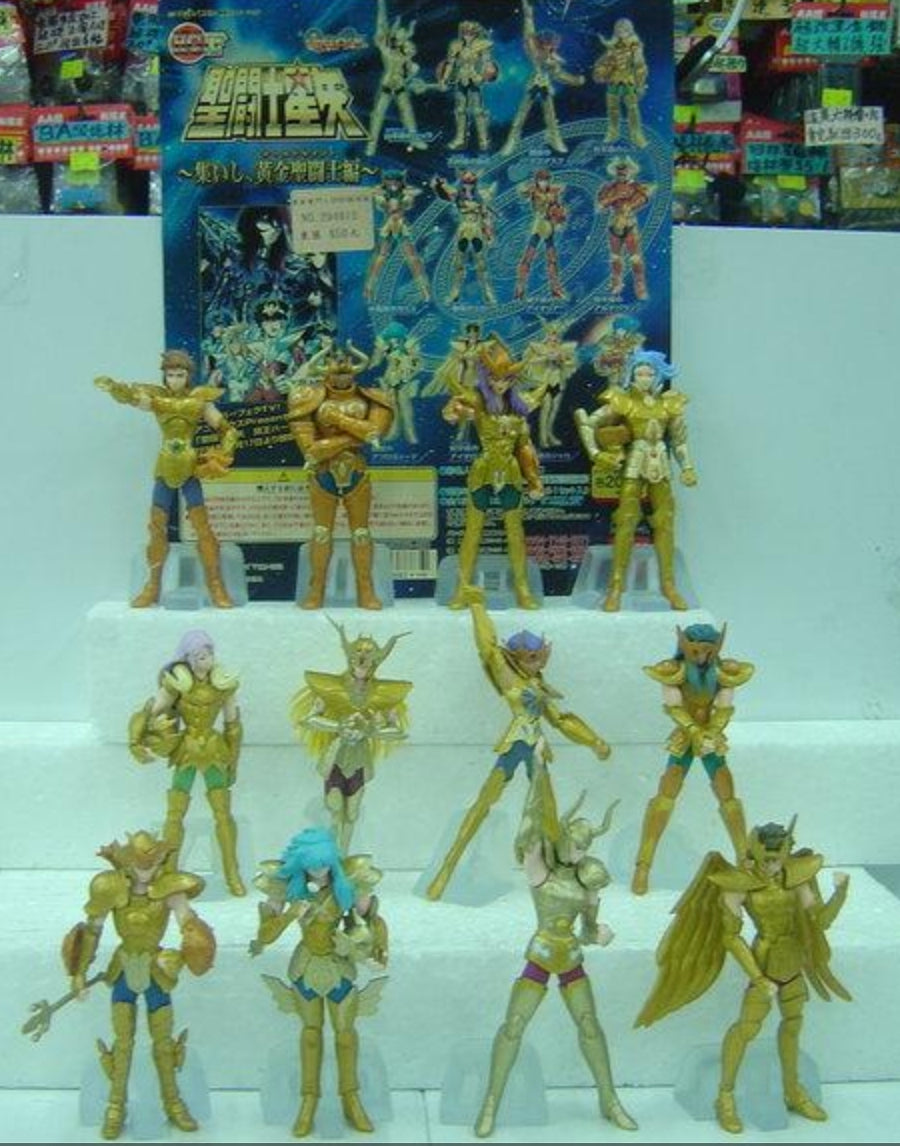Bandai HGIF Saint Seiya Myth Cloth Gashapon Golden 12 Astrology Zodiac Signs Figure Set Used