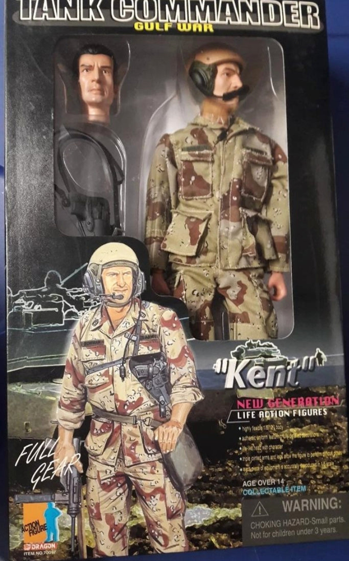 Dragon 1/6 12" Tank Commander Gulf War Kent Action Figure