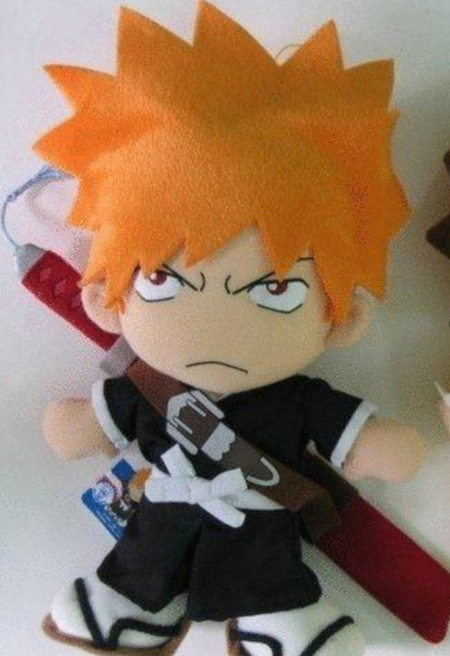 Banpresto 2005 Bleach DX Plush Doll  Kurosaki Ichigo 12" Collection Figure