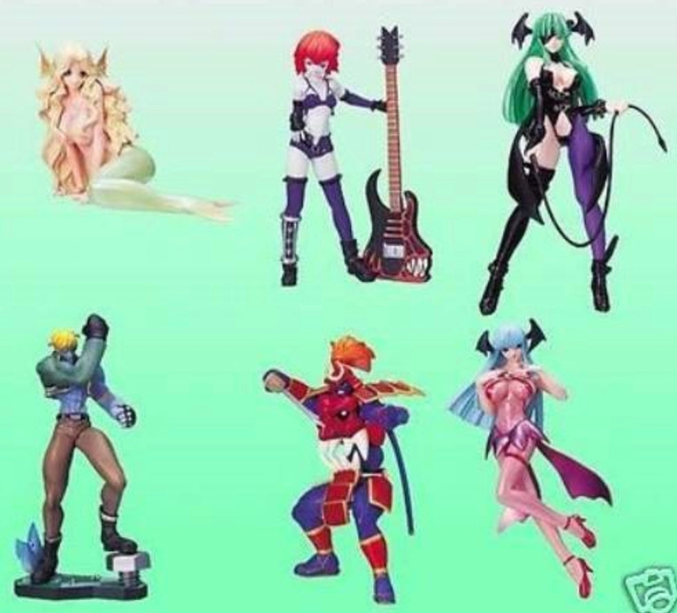 Yujin SR Series Vampire Savior Gashapon Part 3 6 Mini Figure Set