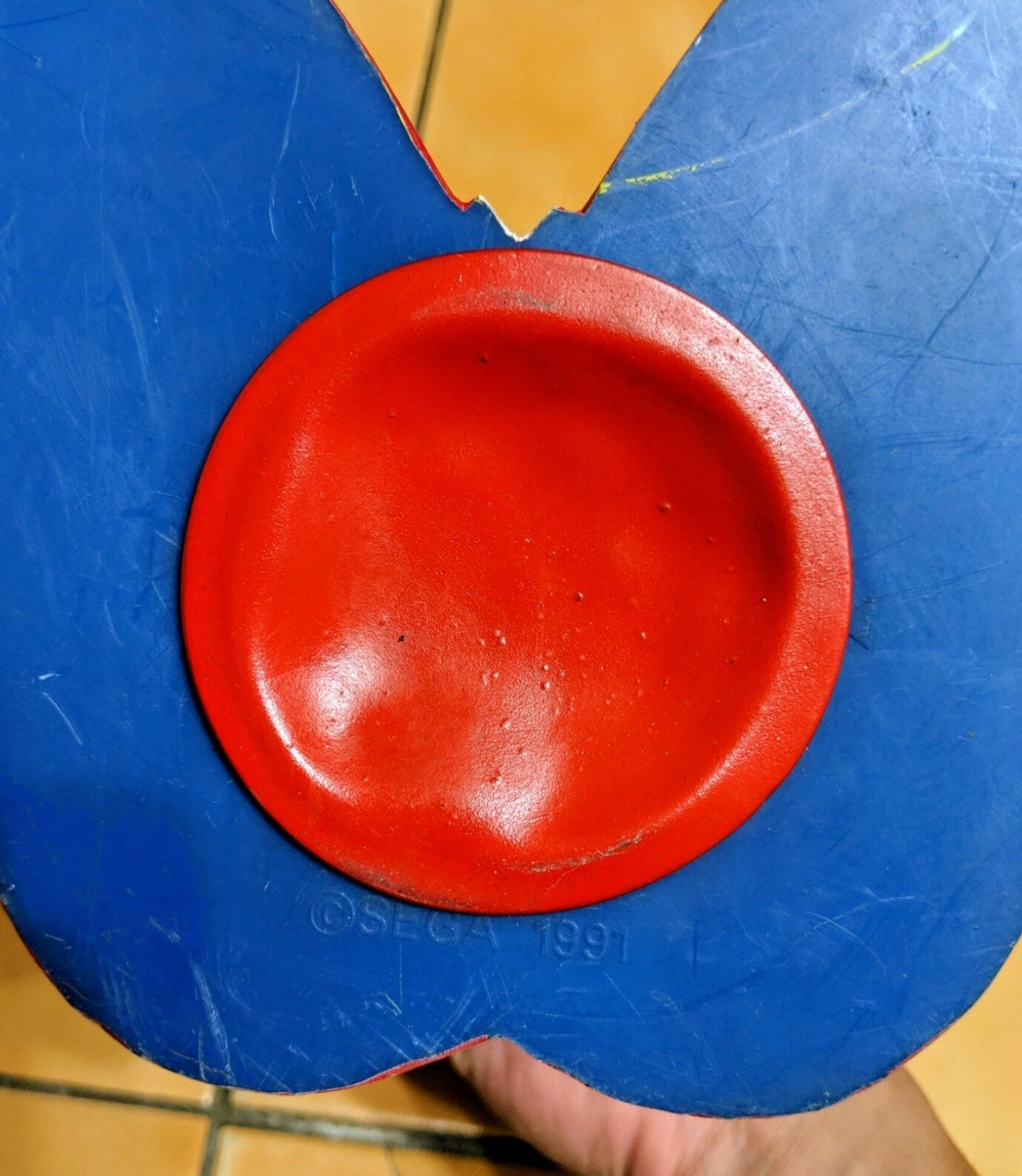 Sega 1991 Sonic Adventure The Hedgehog 12" Soft Vinyl Coin Bank Trading Figure Used Lose