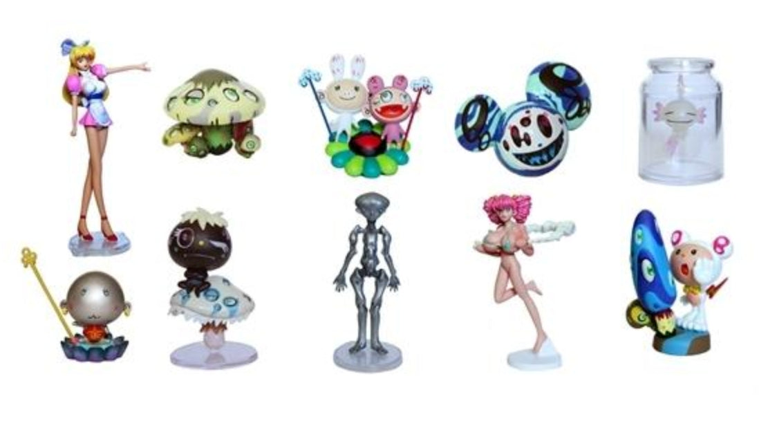 Kaiyodo Takara Takashi Murakami Super Flat Museum L.A. Edition 10 Mini Figure Set