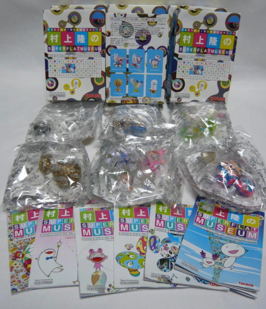 Kaiyodo Takara Takashi Murakami Super Flat Museum Roppongi Edition 6 Mini Figure Set