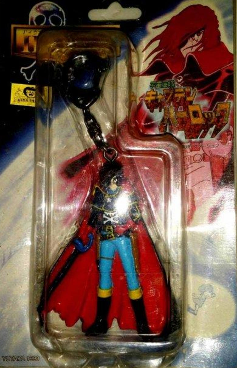 Yutaka 1999 HQ Leiji Matsumoto Space Pirate Captain Harlock Key Chain Strap Figure