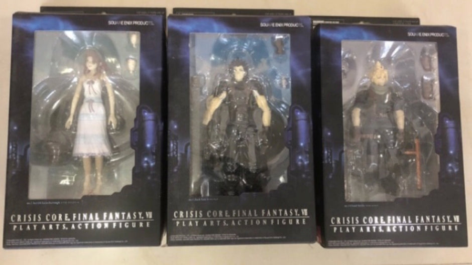 Square Enix Crisis Core Final Fantasy VII 7 Play Arts 3 Action Figure Set