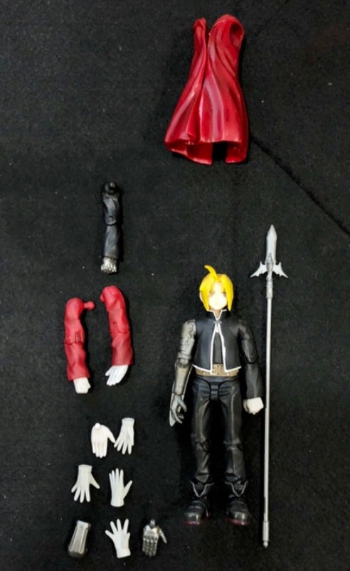Square Enix Fullmetal Alchemist Play Arts 3 Action Figure Set Used