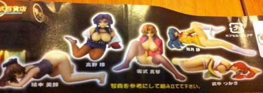 Millennium DGP Digital Gals Gashapon Bizarre Cage 5 Figure Set Used