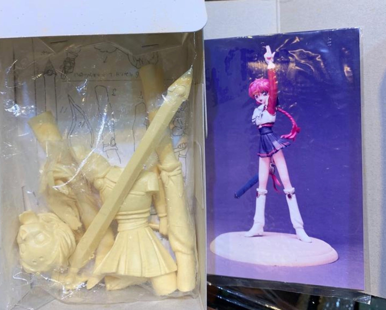 Kaiyodo 1/8 Clamp Magic Knight Rayearth 3 Resin Cold Cast Model Kit Figure Set