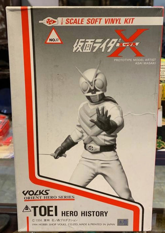 Volks 1/6 Orient Hero Series Toei History Kamen Masked Rider X Soft Vinyl Model Kit Figure