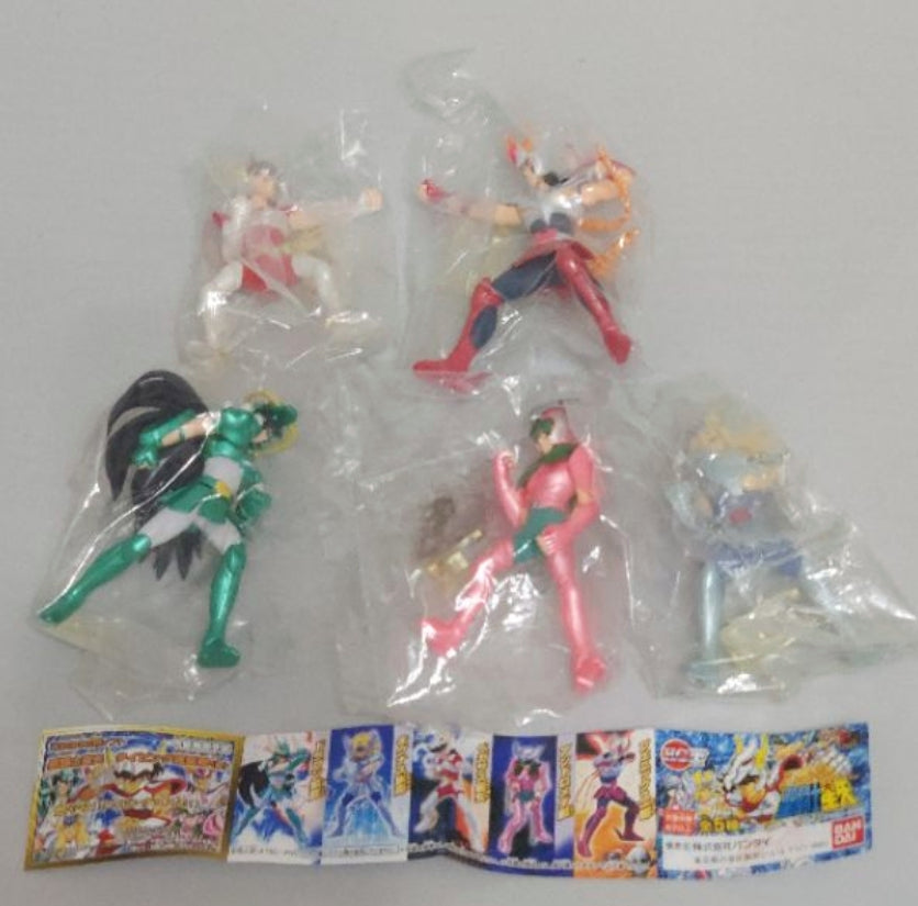 Bandai Saint Seiya Gashapon 5 Bronze Saints Collection Figure Set