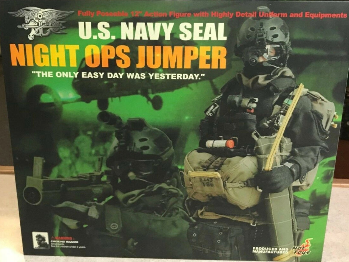 Hot Toys 1/6 12" U.S. Navy Seal Night Ops Jumper Action Figure