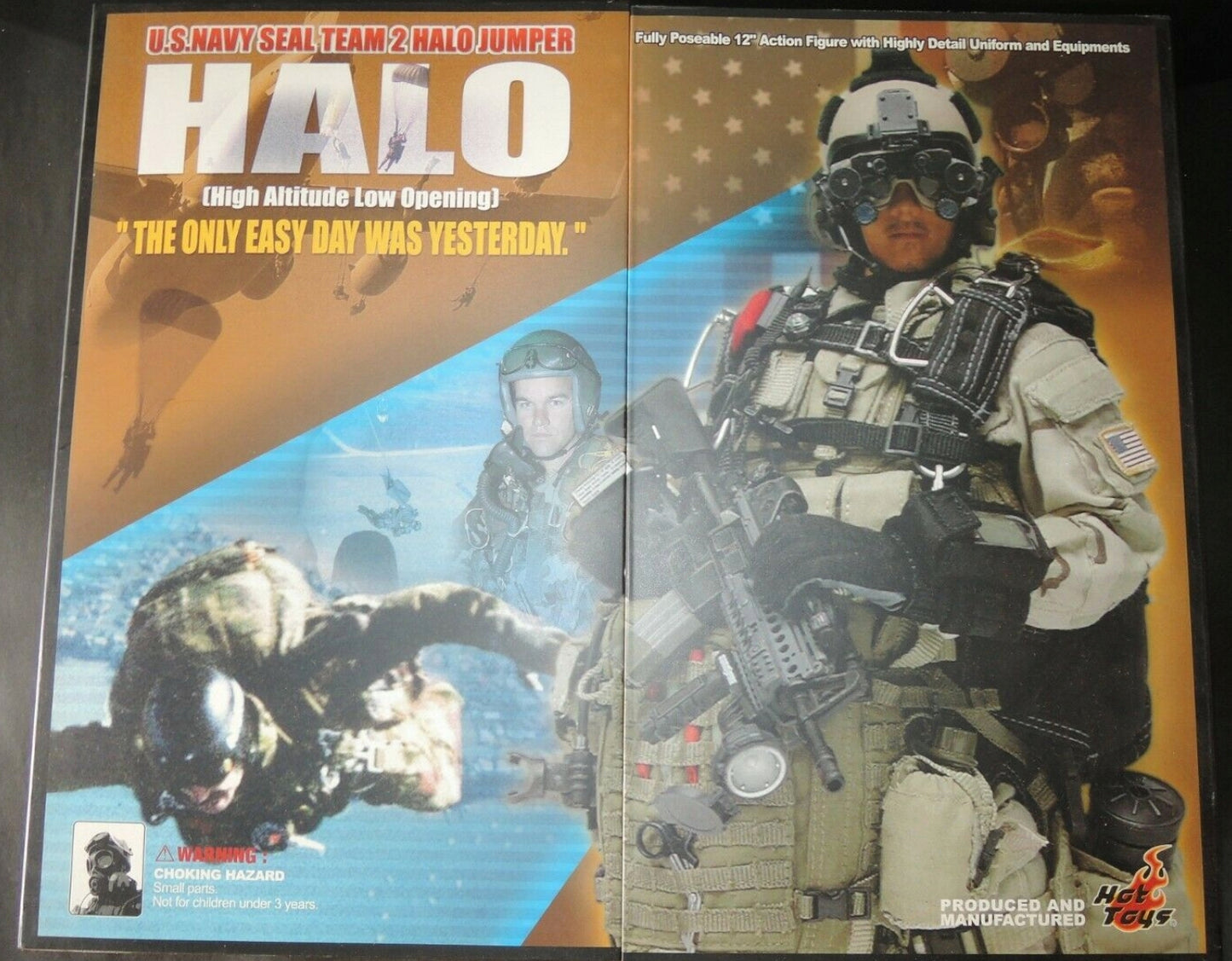 Hot Toys 1/6 12" U.S. Navy Seal Team 2 Halo Jumper Action Figure
