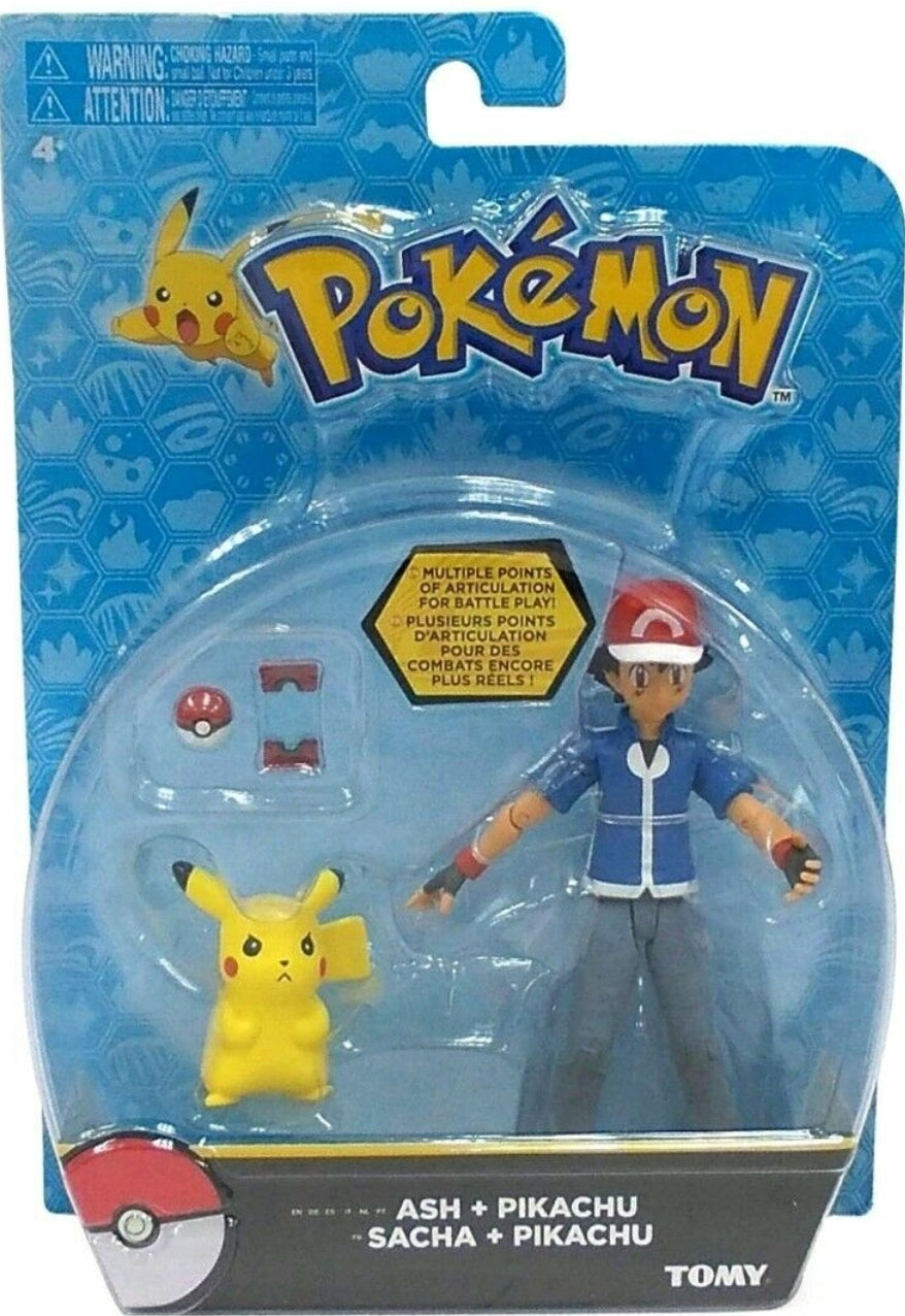 Tomy Pokemon Pocket Monster Collection Ash & Pikachu Action Figure