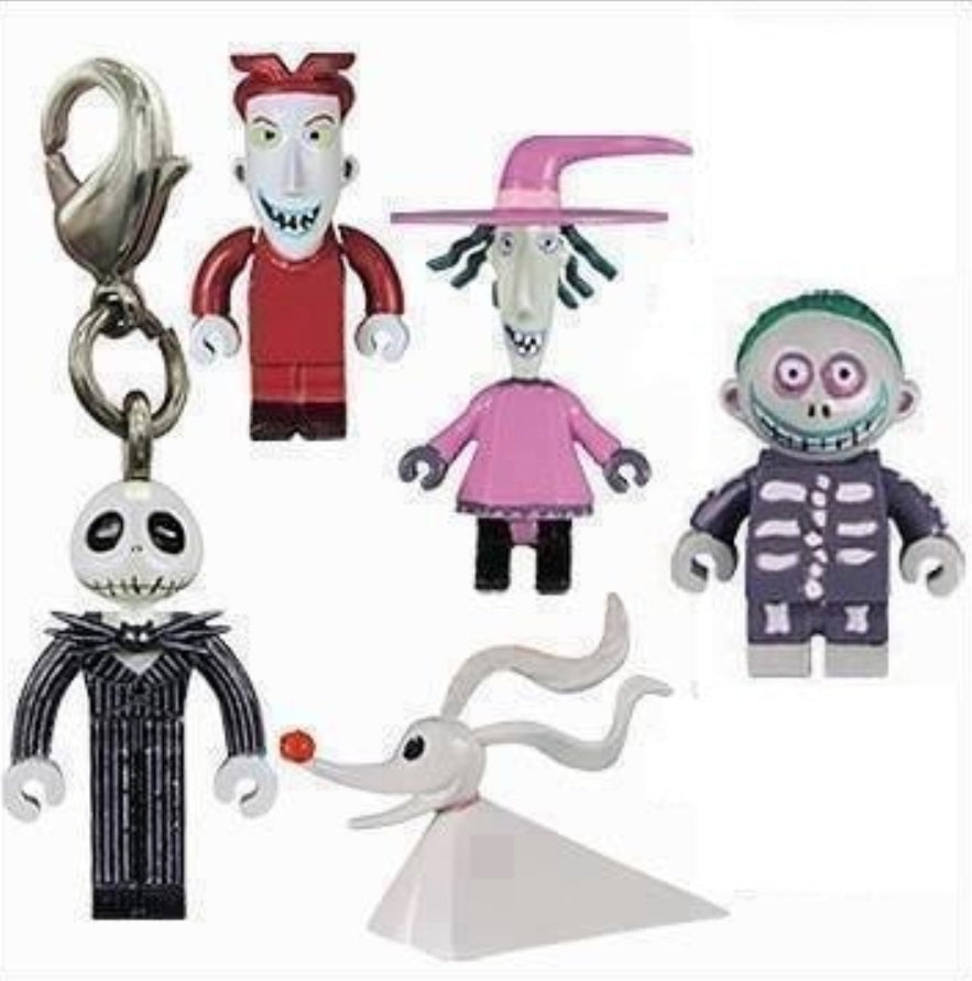 Yujin Disney The Nightmare Before Christmas Gashapon 5 Mini Box Mascot Strap Figure Set