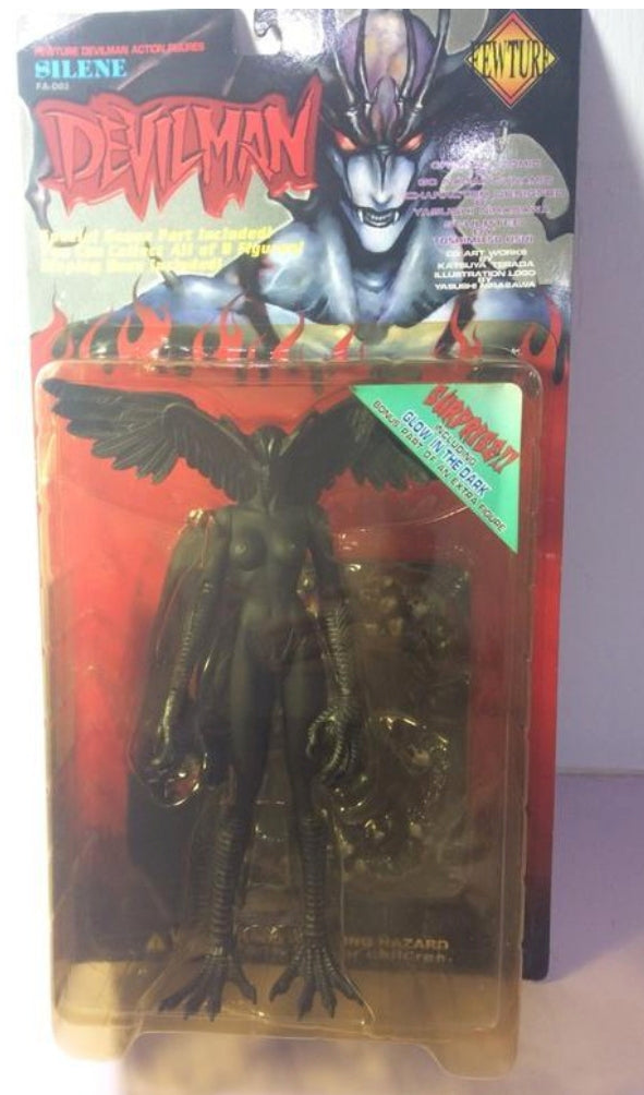 Fewture Devilman Go Nagai Silene Glow in the Dark Limited Clear Black Color ver Trading Figure