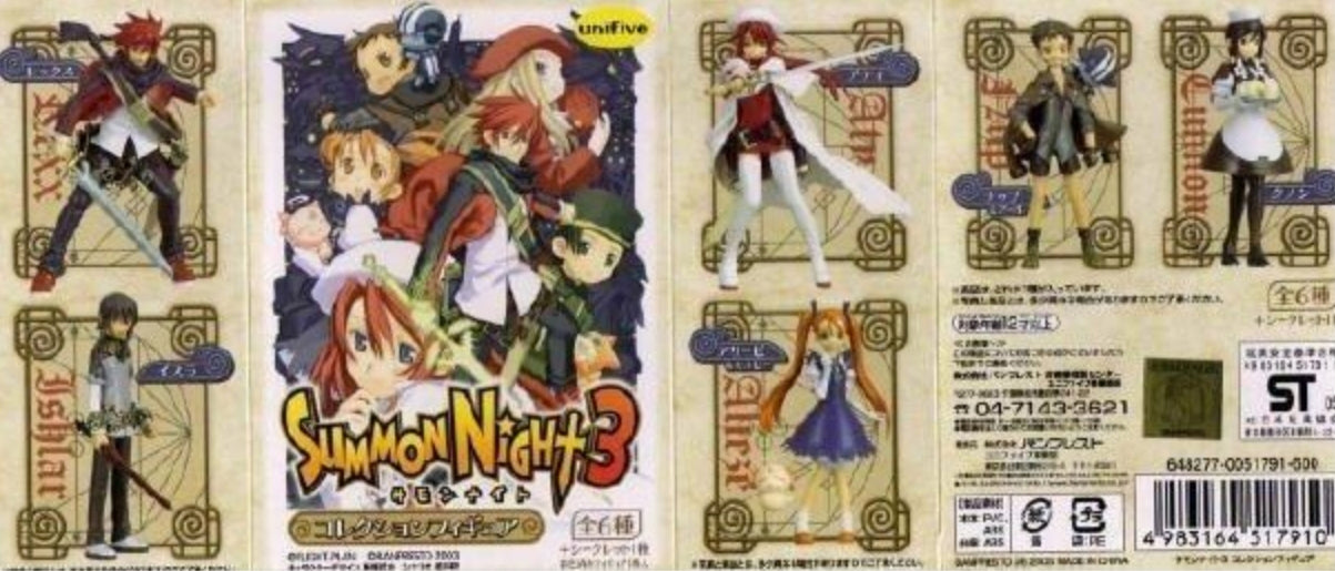 Unifive Summon Night 3 6 Trading Figure Set