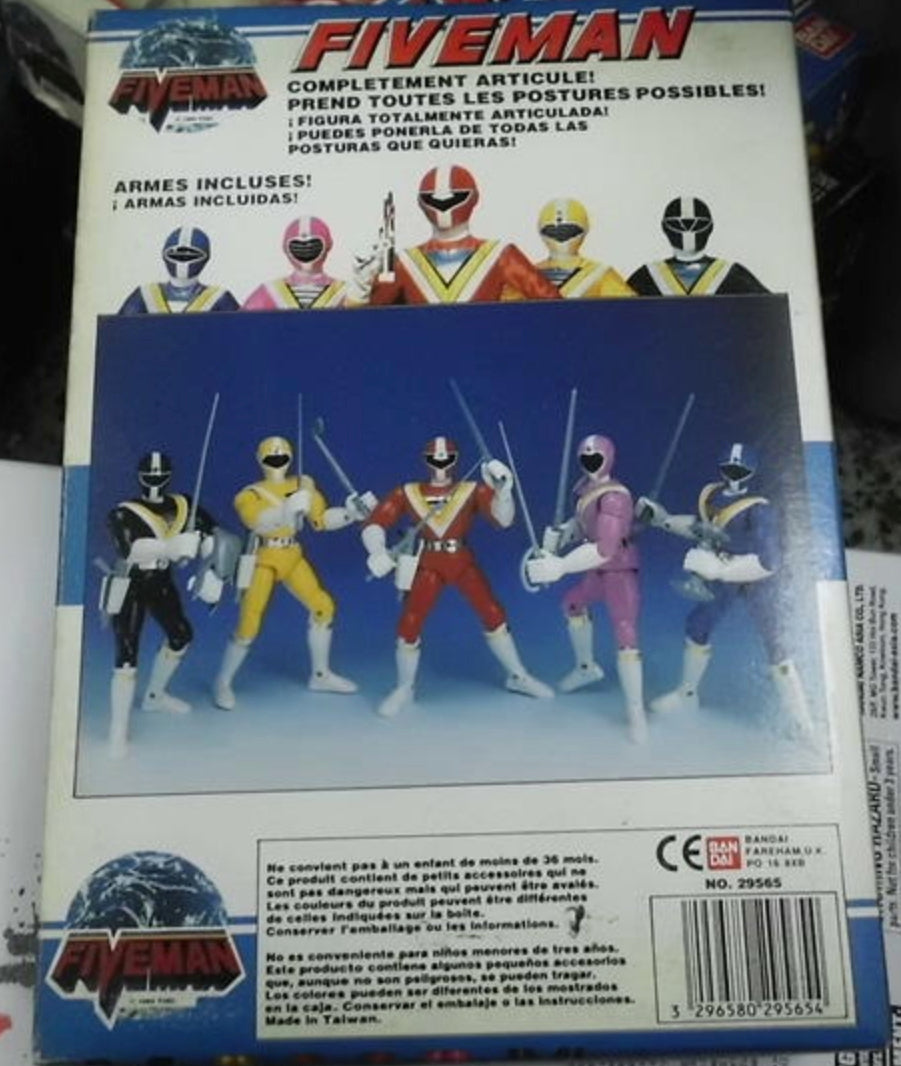 Bandai Power Rangers Chikyuu Sentai Fiveman Chogokin Yellow Fighter Action Figure