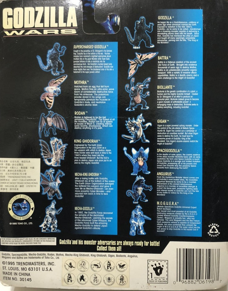 Trendmasters Godzilla Wars Collectible Monster w/ Mountain Case Mecha Godzilla 3" Trading Figure