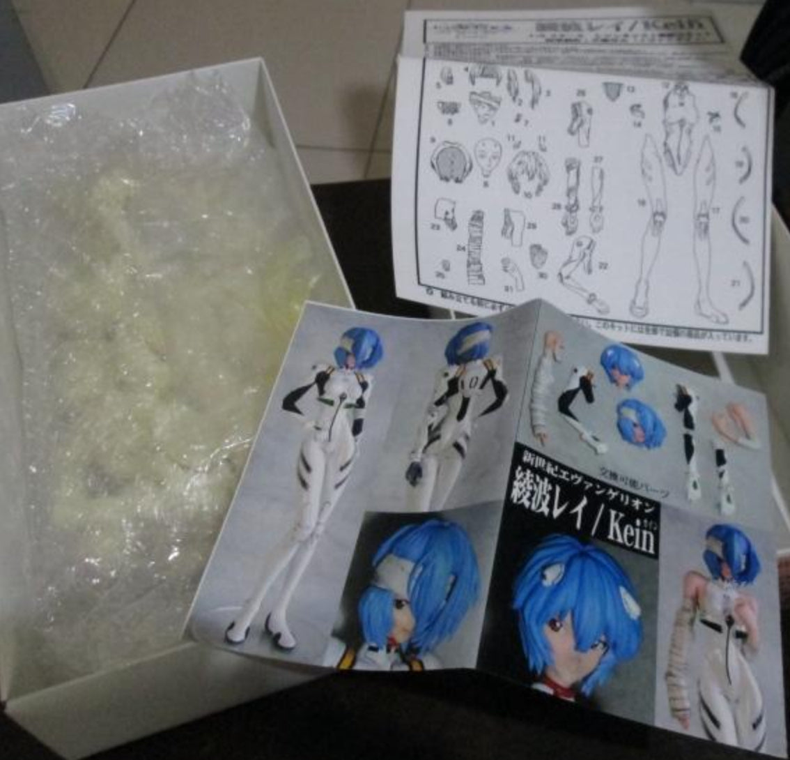 Amie Grand 2005 1/6 Neon Genesis Evangelion Rei Ayanami Kein Cold Cast Model Kit Figure