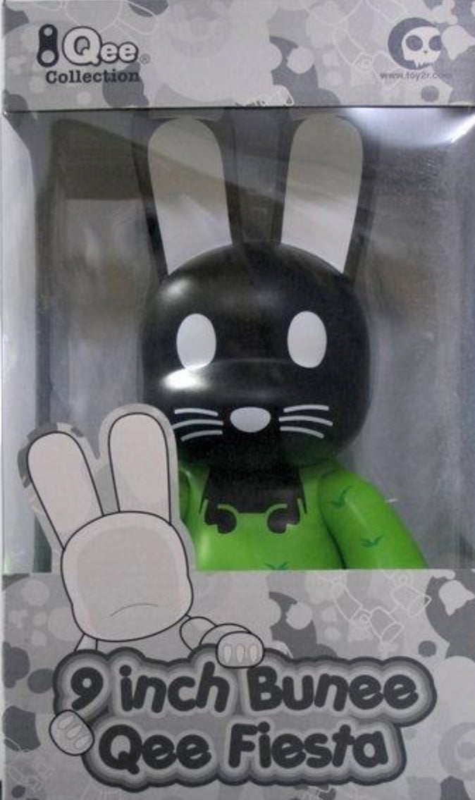 Toy2R 2006 Frank Kozik Bunee Qee Festa Black & Green ver 9" Vinyl Figure