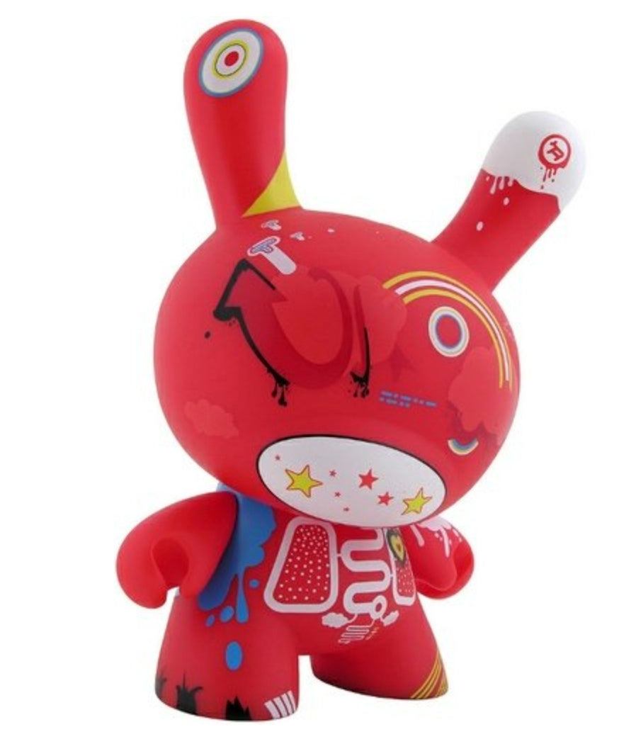 Kidrobot 2008 Dunny Doma Red & Blue ver 8