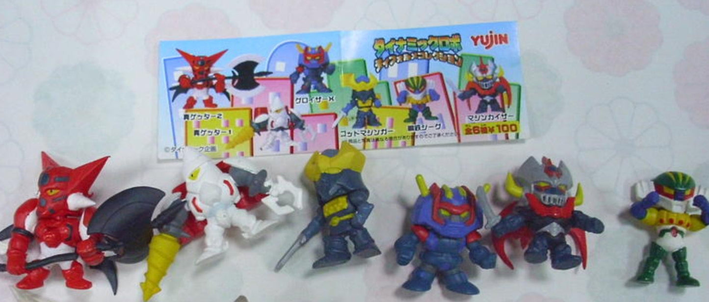 Yujin Super Robot Wars SRW Gashapon 6 Trading Figure Set