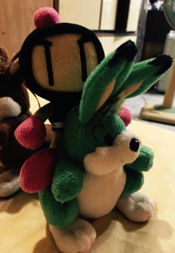Taiwan Limited Bomberman Rabbit Brown ver 6" Plush Doll Figure
