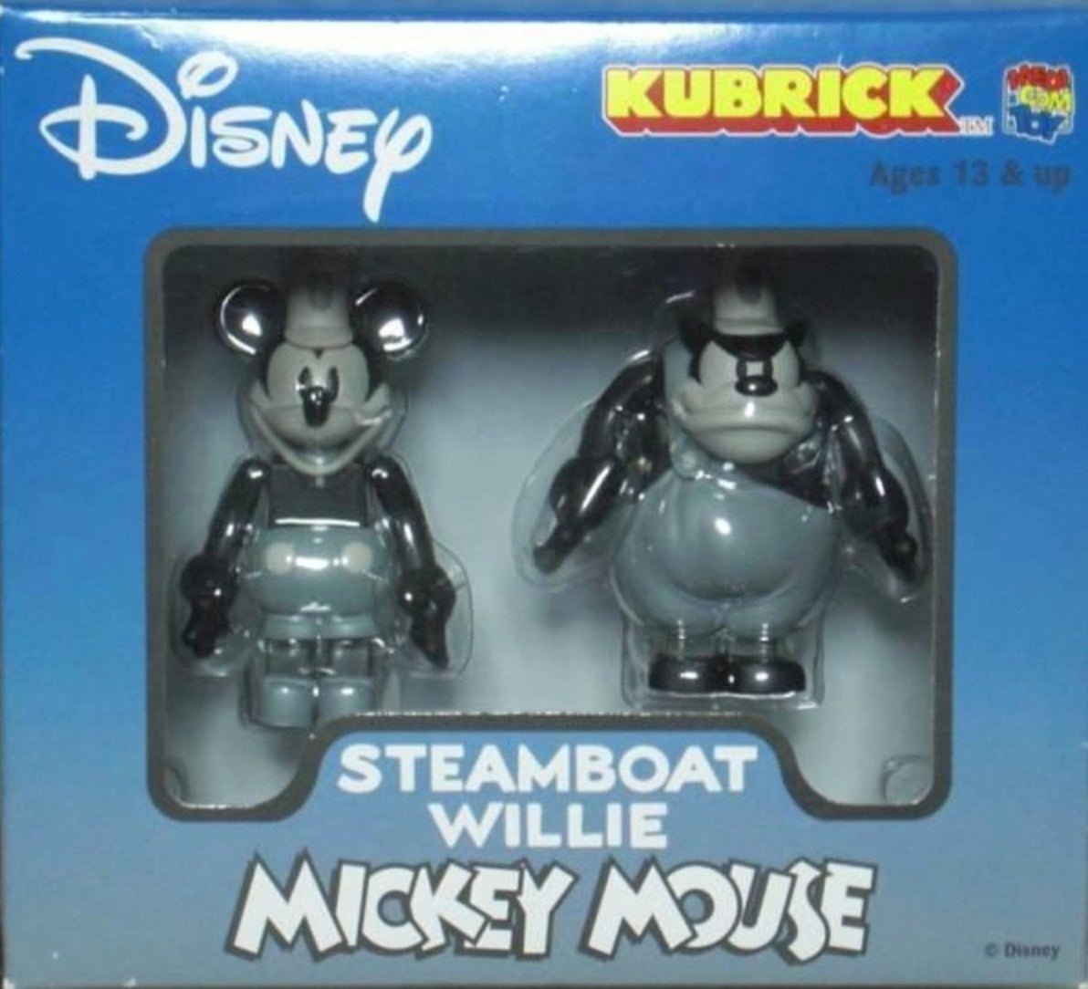 Medicom Toy Kubrick 100% Disney Steamboat Willie Mickey Mouse 