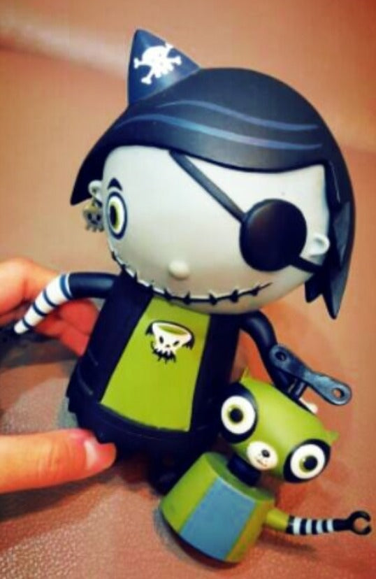 Flying Cat 2003 Nathan Jurevicius Scarygirl Green Special 6" Vinyl Figure Set
