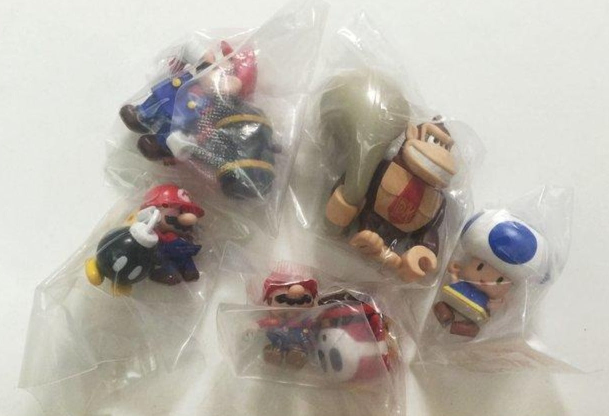 Yujin Super Mario Bros Gashapon Kubrick Style Part 5 Mario vs Donkey Kong 5 Figure Set