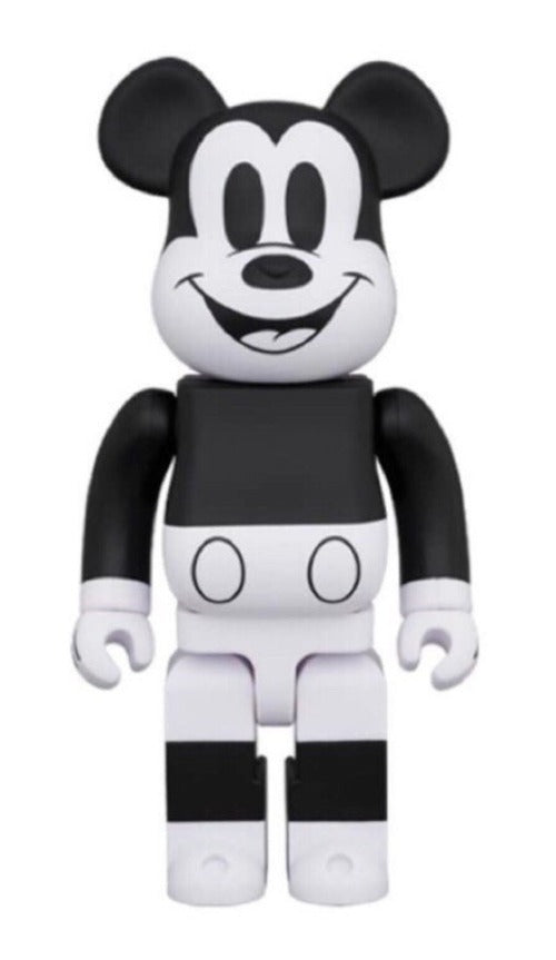 Medicom Toy Be@rbrick 1000% Disney Mickey Mouse Vintage Monochrome ver 29