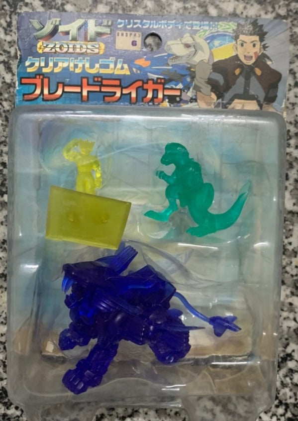 Tomy Zoids 3 Crystal Mini Trading Figure Set