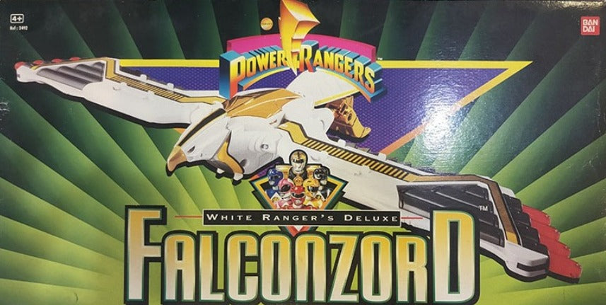 Bandai Mighty Morphin Power Rangers White Ranger's Deluxe Falconzord Action Figure
