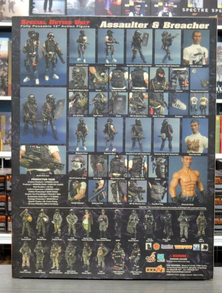 Hot Toys 1/6 12" SDU Special Duties Unit Assaulter & Breacher Action Figure