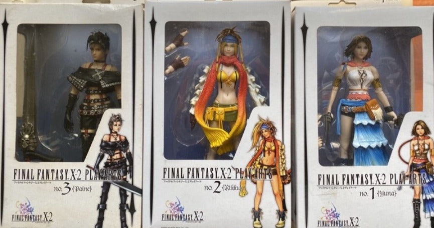 Square Enix Final Fantasy X-2 Play Arts Vol 1 2 3 Yuna Rikku Paine 3 Action Figure Set