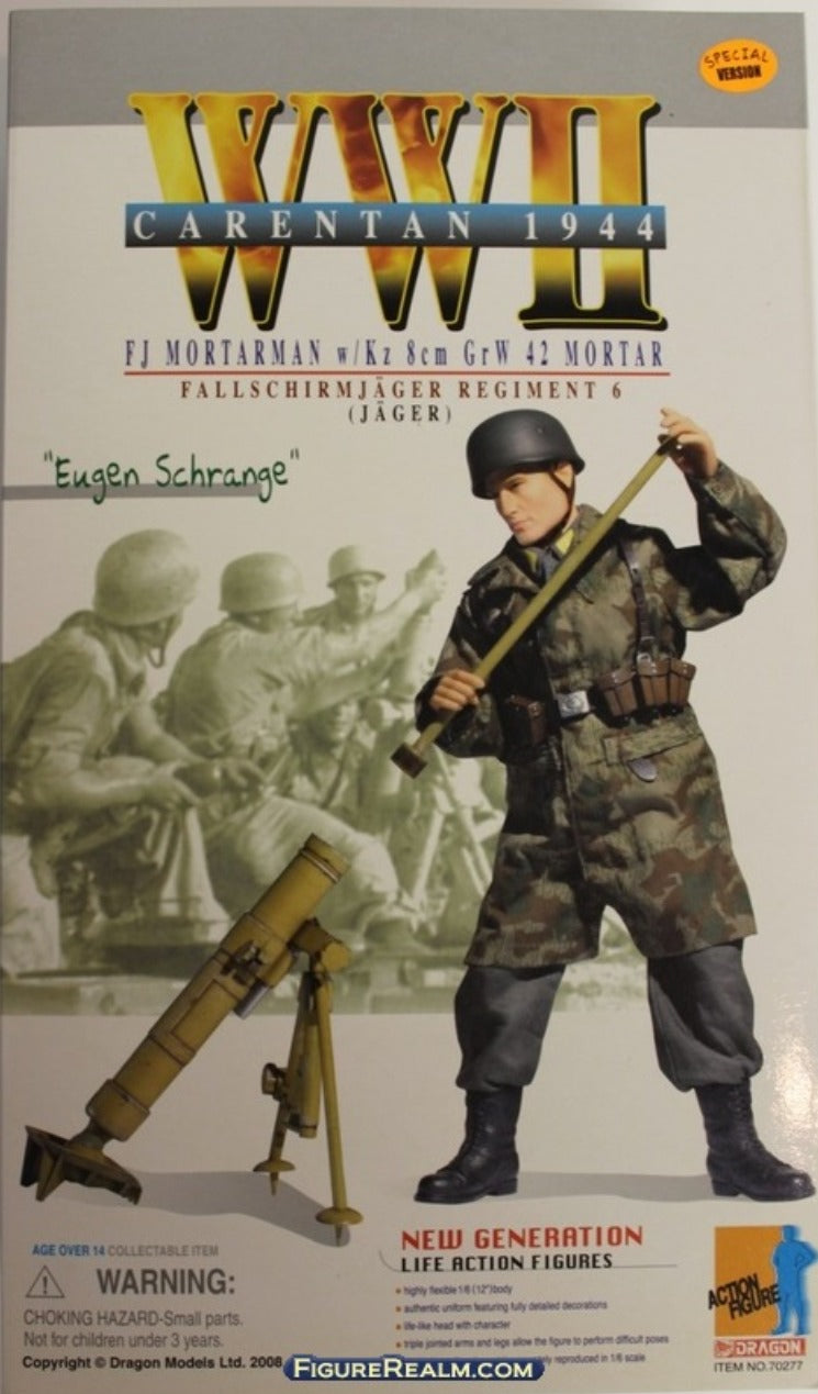 Dragon 1/6 12" WWII Carentan 1944 FJ Mortarman Mortar Eugen Schrange Action Figure