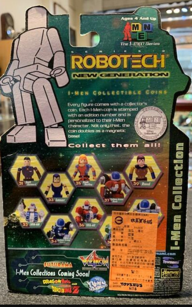 Toynami Robotech New Generation I-Men Magnetic Feet #035 #036 Cyclone Armor Rook Bartley Alpha Fighter Action Figure
