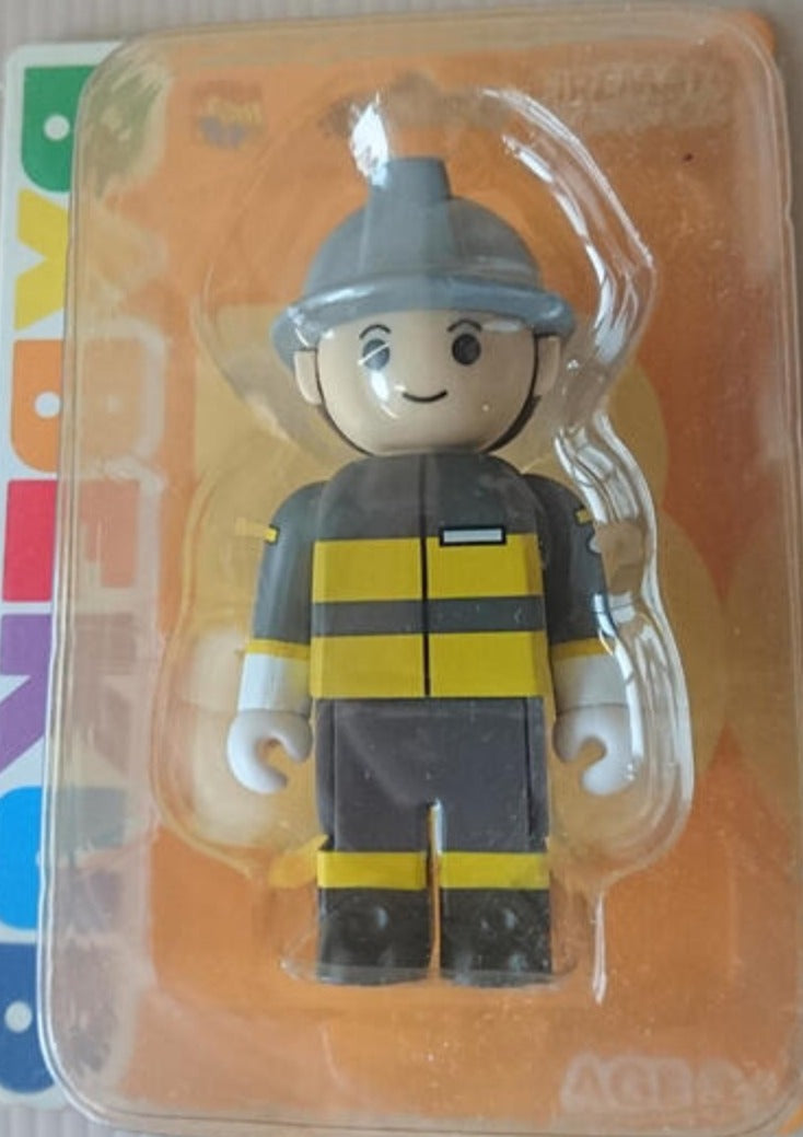 Medicom Toy 2004 Babekub 100% Part 2 Fireman Action Figure