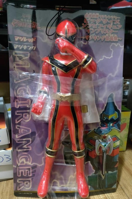 Banpresto Power Rangers Mystic Force Magiranger Magi Red Fighter 12" Soft Vinyl Trading Figure