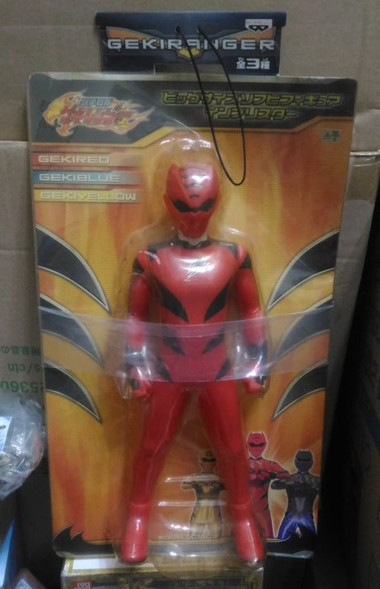 Banpresto Power Rangers Jungle Fury Gekiranger Geki Red Fighter 12" Soft Vinyl Trading Figure